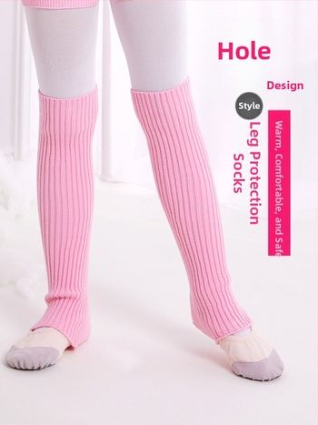 Vaikų baleto kojinės – kvėpuojančios, sugeriančios prakaitą, pagrindinis audinys akrilas 60%, vidutinio tankio, ilgas vamzdelis, vienos spalvos, mergaitėms 3–8 metai