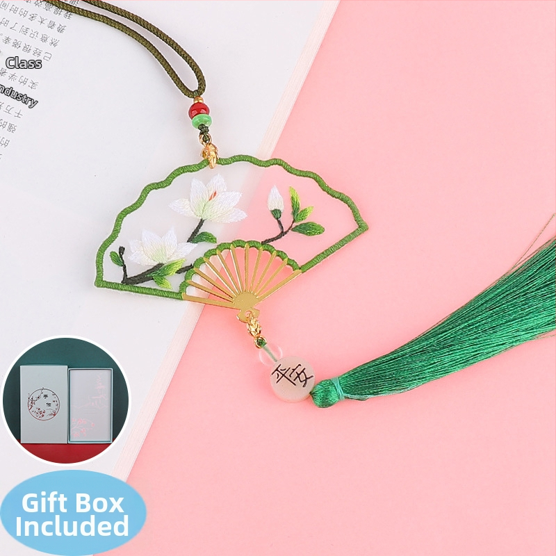 Siuvinėjimo komplektas užrašų knygelėms – Suzhou siuvinėjimas pradedantiesiems, automobilio puošmena, senovės Kinijos stilius