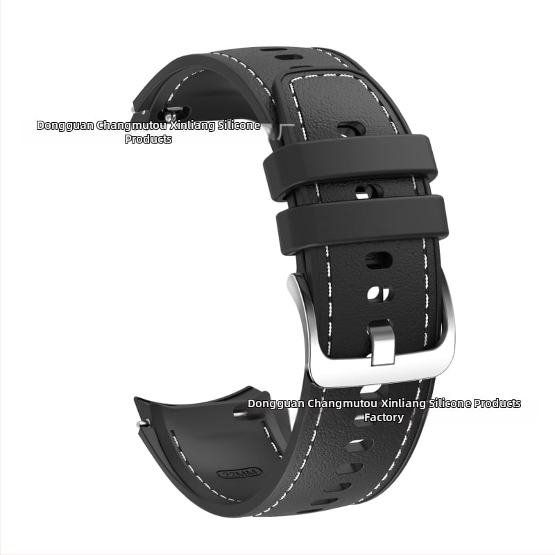 OPPO Watch X2 Silikónový remienok kompatibilný s OPPO Watch X – Silikónový pás, pracka s kolíkom, prispôsobiteľná veľkosť rozhrania