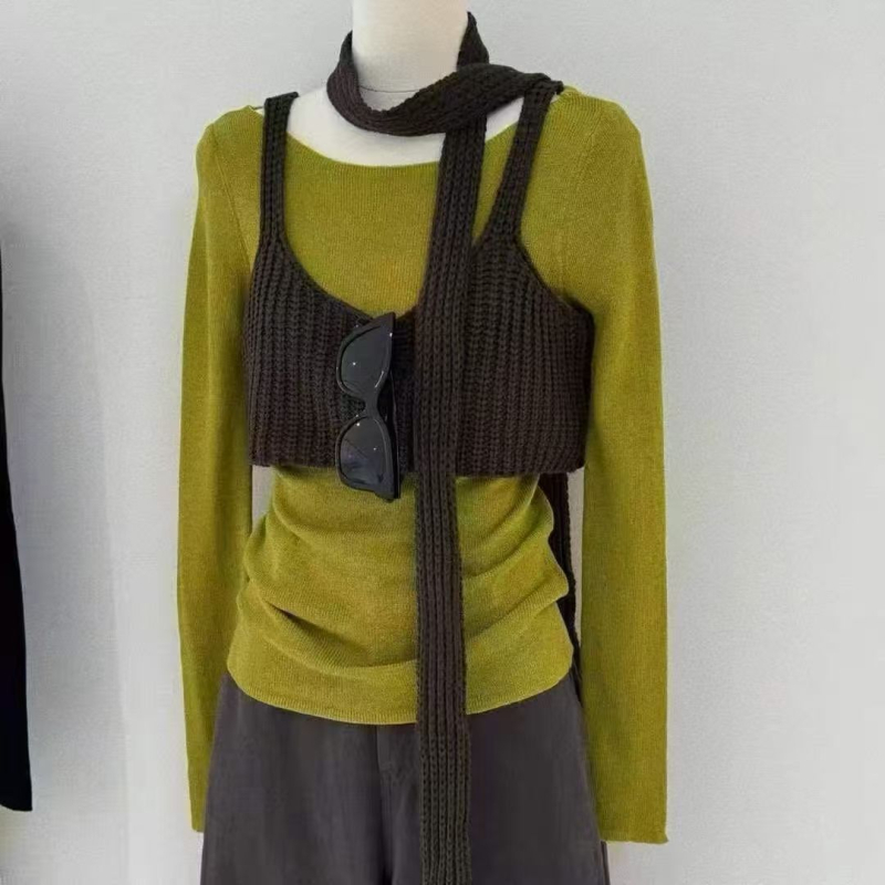 Ženski trodjelni pulover s kapuljom, dugi rukavi, okrugli izrez, poliester-elastan tkanina, kontrastni uzorak, ležerni svakodnevni stil
