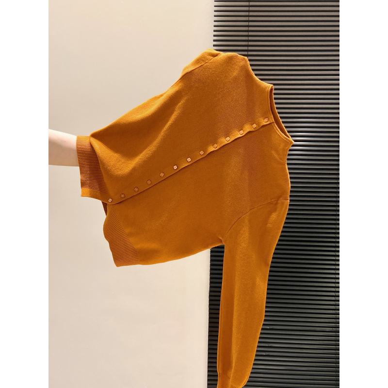 Korejskog stila pleteni kardigan na gumbe za jesen-zimu, vitak i elegantan ženski džemper-jakna s dugim rukavima.