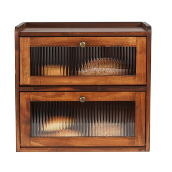 Kétrétegű tömörfa kenyértároló doboz és fenyőfa, péksütemény- és desszerttároló doboz nyitható fedéllel, evőeszköztartó doboz