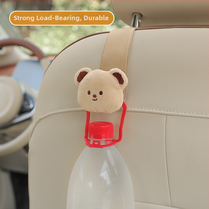 Háčik na auto na operadlo sedadla — koža, karikatúrny štýl, vnútorná dekorácia