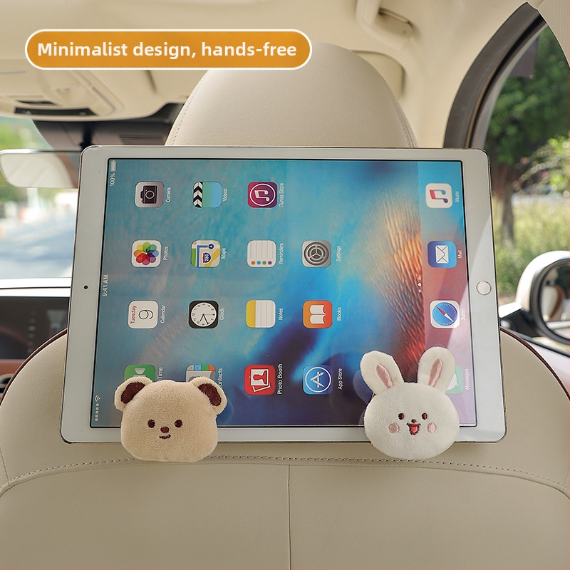 Háčik na auto na operadlo sedadla — koža, karikatúrny štýl, vnútorná dekorácia