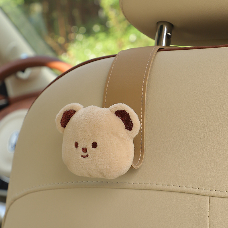 Auto istme seljatoe konks — nahk, karikatuurstiil, interjööride dekoratsioon