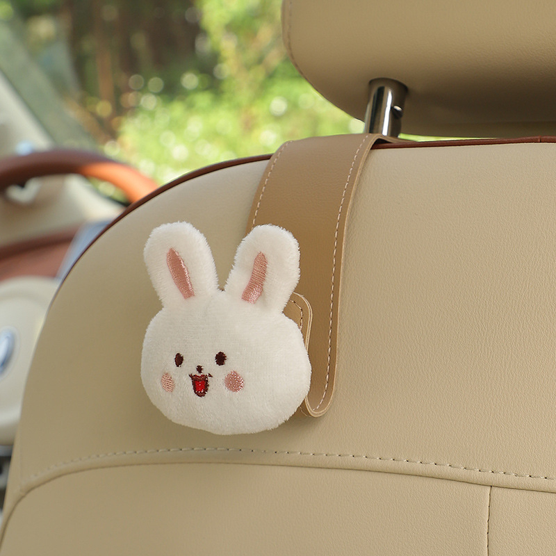 Auto istme seljatoe konks — nahk, karikatuurstiil, interjööride dekoratsioon