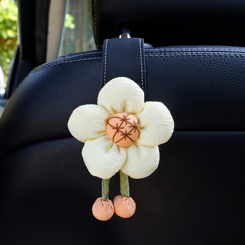 Auto istme seljatoe konks — nahk, karikatuurstiil, interjööride dekoratsioon