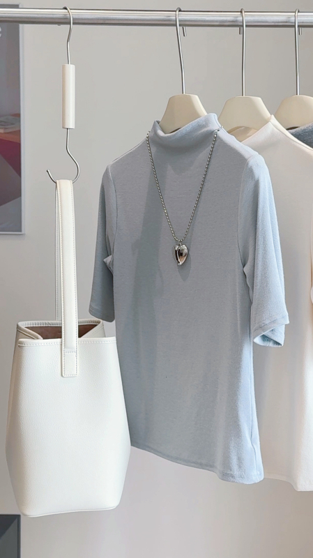 Majica s kapuljom, casual stil, polu-visoki ovratnik, srednji rukav, jednobojna poliester tkanina
