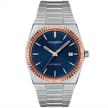 Muški automatski mehanički sat LB1054-1 Cypress/LONGBAI – brojčanik 33 mm, debljina 10,5 mm, vodootpornost 30 m, luminiscencijski kalendar, nehrđajući čelik kućišta i narukvice