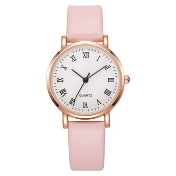 2024. Moteriškas laikrodis su minimalistiniu plonu dirželiu ir mažu ciferblatu japoniško ir korėjietiško stiliaus, kvarcinis laikrodis su odiniu dirželiu pradinukams ir vidurinės mokyklos moksleiviams, moteriškas skaitmeninis laikrodis.