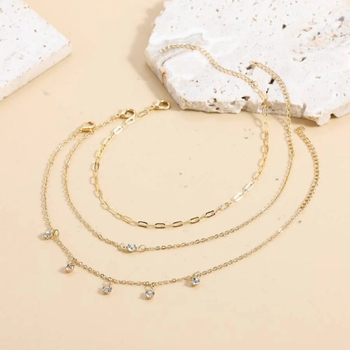 Euroopa ja Ameerika piiriülesed ehted, mitmekihiline, mitmekülgne pahkluu käevõru, uus moodne rannapuhkuse stiilis pahkluu käevõru.