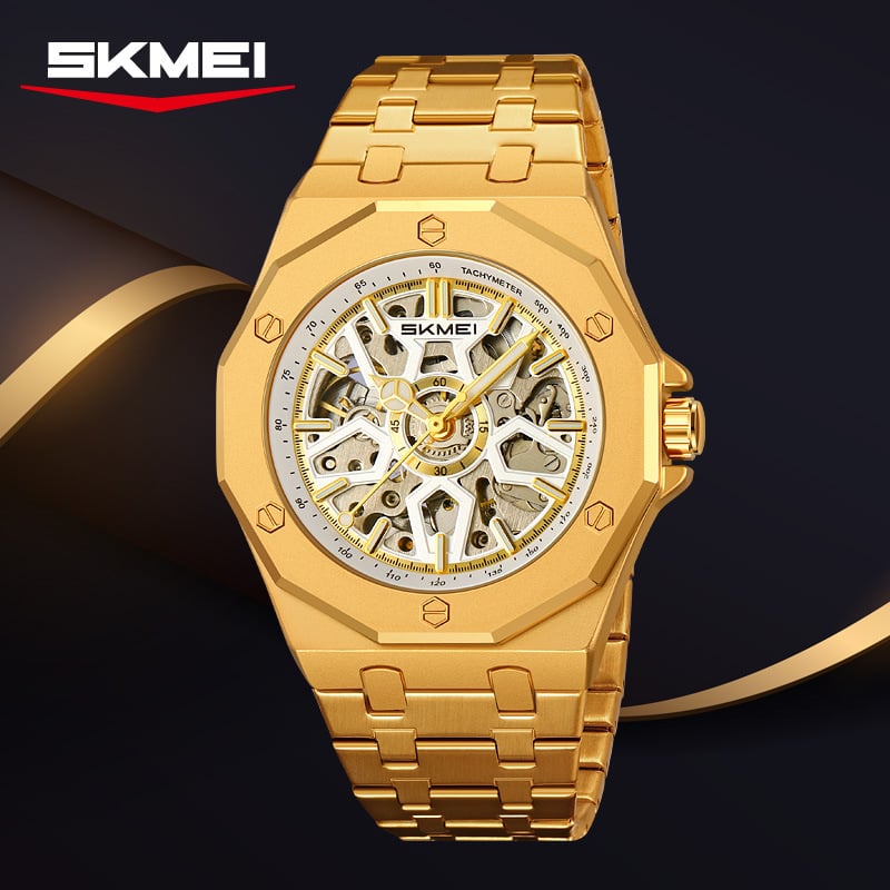 Skmei M036 Mehanički sat s noćnim osvjetljenjem i tourbillonom, vodootporan do 30 m