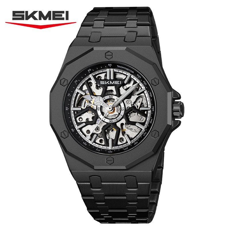 Skmei M036 Mehanički sat s noćnim osvjetljenjem i tourbillonom, vodootporan do 30 m