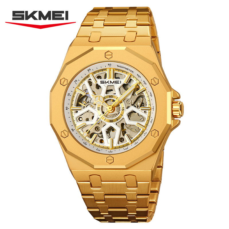 Skmei M036 Mehanički sat s noćnim osvjetljenjem i tourbillonom, vodootporan do 30 m