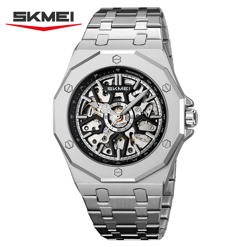 Skmei M036 Mehanički sat s noćnim osvjetljenjem i tourbillonom, vodootporan do 30 m