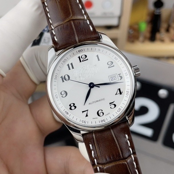 Muški sat od nehrđajućeg čelika, automatsko-mehanički mehanizam, model 2813, Pearl pokret, kalendar, vodootporan 30m