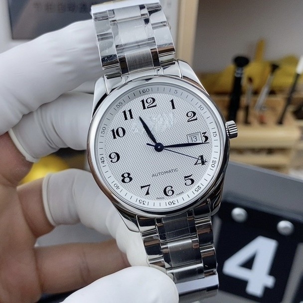 Muški sat od nehrđajućeg čelika, automatsko-mehanički mehanizam, model 2813, Pearl pokret, kalendar, vodootporan 30m