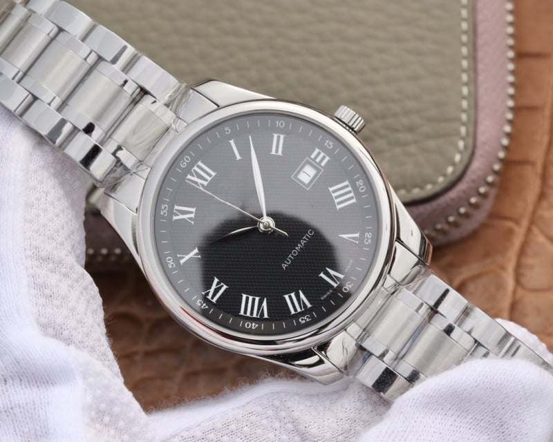 Muški sat od nehrđajućeg čelika, automatsko-mehanički mehanizam, model 2813, Pearl pokret, kalendar, vodootporan 30m