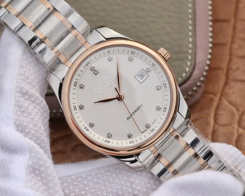 Muški sat od nehrđajućeg čelika, automatsko-mehanički mehanizam, model 2813, Pearl pokret, kalendar, vodootporan 30m