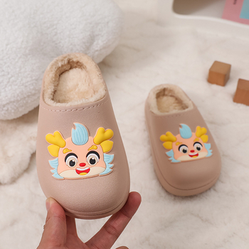 Papuci interiori din PVC pentru copii, imprimeu desen animat, unisex, pentru vârste 1–12 ani, iarnă