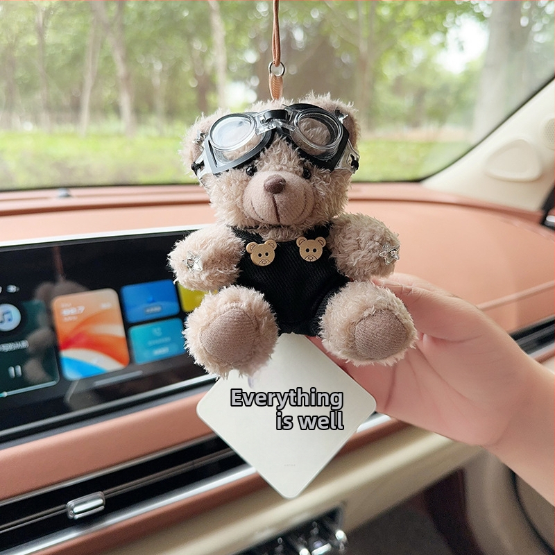 Automobilski aromaterapijski privjesak od plišanog medvjedića za unutarnju dekoraciju – crtani stil, auto ukrasi