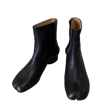 Sieviešu Martins zābaki ar split-toe dizainu, vidējais papēdis 3–5 cm, PU augšdaļa un PU odere, gumijas zole