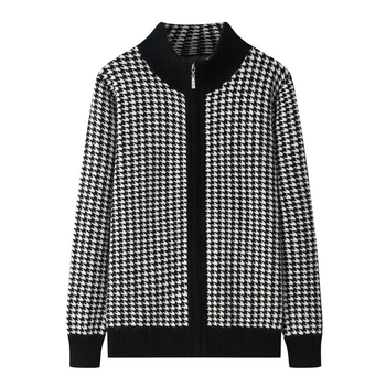 Sieviešu biezs vilnas kardigans, country stila ar māksliniecisku retro noskaņu, apaļš kakla līnija, garas piedurknes, brīvs piegriezums