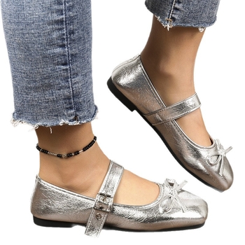 Moteriški Mary Jane batai - kvadratinė nosis, PU viršus, žemas kulnas, guma padas, Korėjos stilius