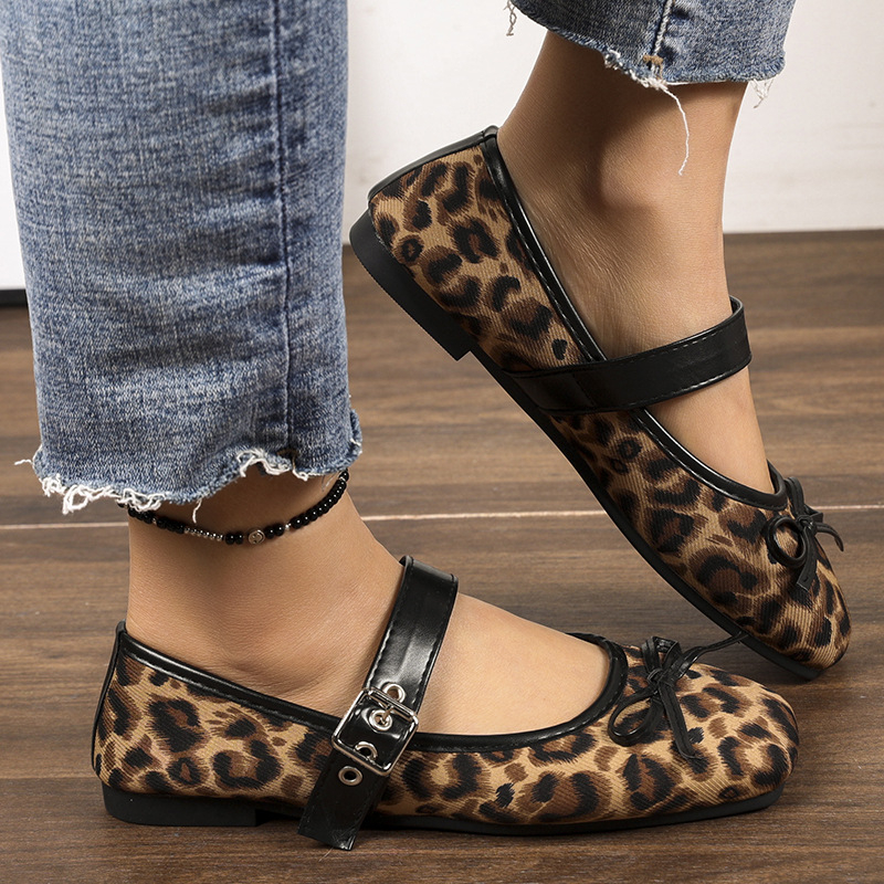 Moteriški Mary Jane batai - kvadratinė nosis, PU viršus, žemas kulnas, guma padas, Korėjos stilius