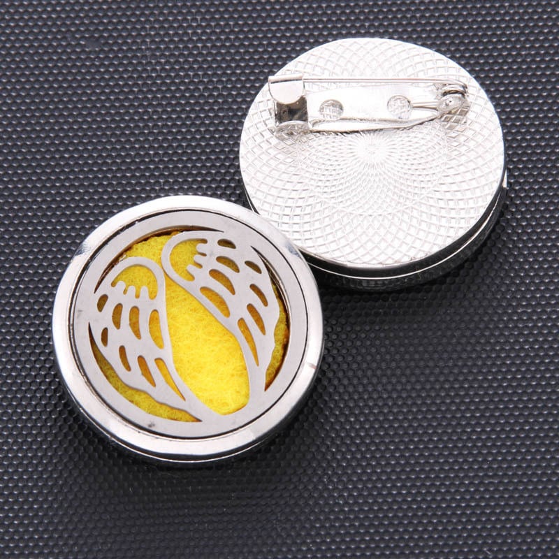 Broșă în formă de copac cu frunze | Aliaj | Totem, Unisex | Multifuncțională, Placare electrochimică, Personalizabilă