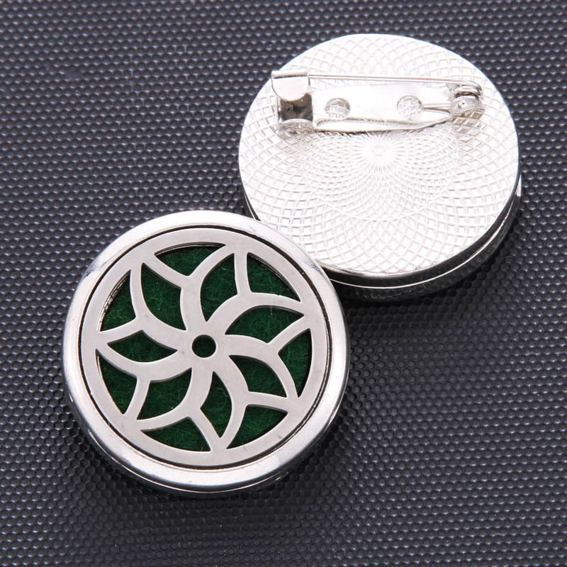 Broșă în formă de copac cu frunze | Aliaj | Totem, Unisex | Multifuncțională, Placare electrochimică, Personalizabilă