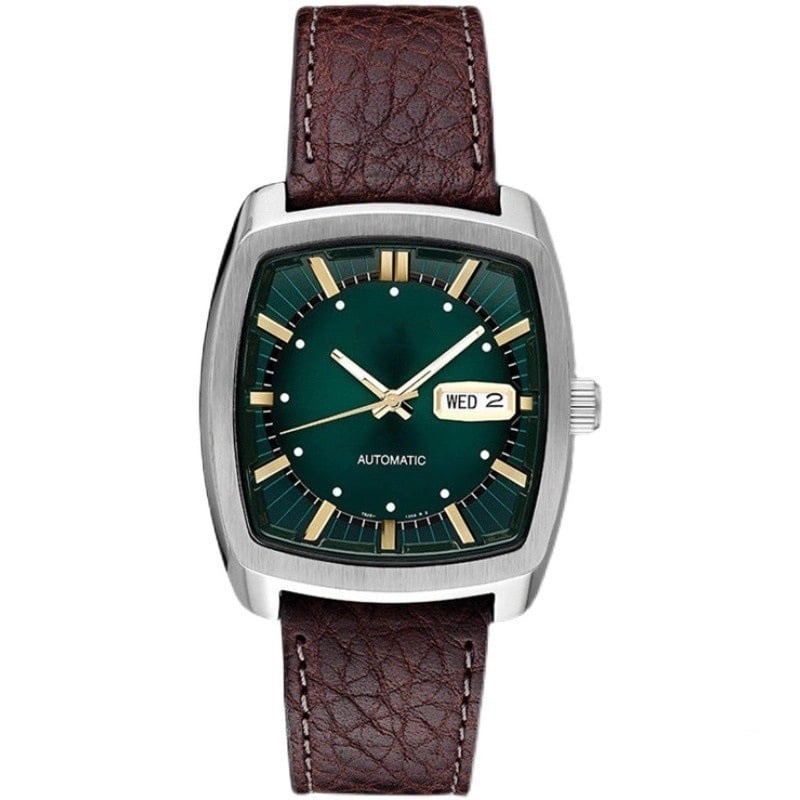 Muški mehanički sat, brojčanik u obliku vinskog buraga, 39 mm, vodootporan do 10 m, pokret Dandong, Kina