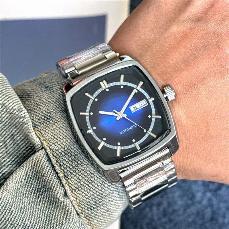 Muški mehanički sat, brojčanik u obliku vinskog buraga, 39 mm, vodootporan do 10 m, pokret Dandong, Kina