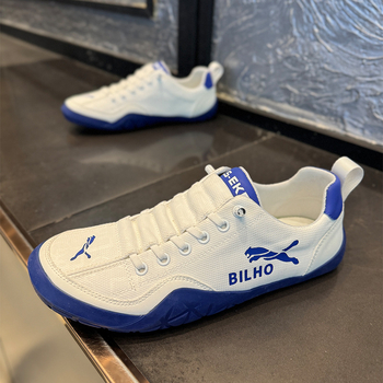 Vīriešu Slip-On apavi, elpojošs mikrošķiedras augšējā daļa, apaļš purns, zems papēdis, EVA iekšējā oderē, gumijas zole