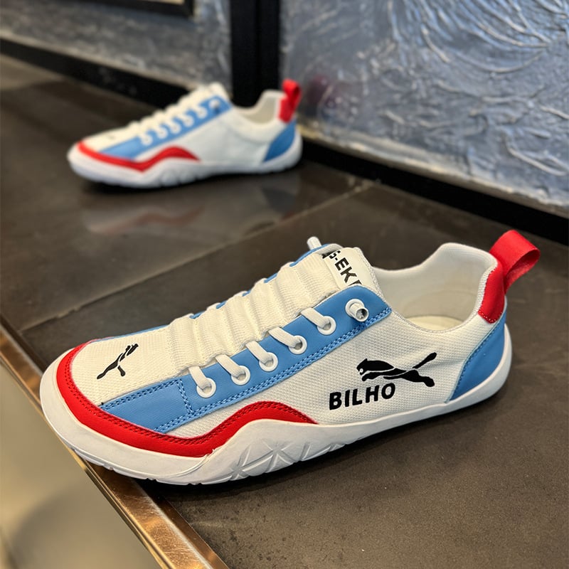 Vīriešu Slip-On apavi, elpojošs mikrošķiedras augšējā daļa, apaļš purns, zems papēdis, EVA iekšējā oderē, gumijas zole