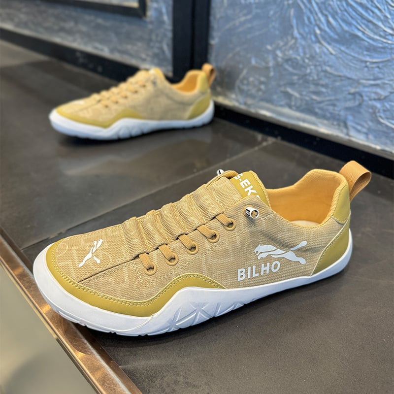 Vīriešu Slip-On apavi, elpojošs mikrošķiedras augšējā daļa, apaļš purns, zems papēdis, EVA iekšējā oderē, gumijas zole