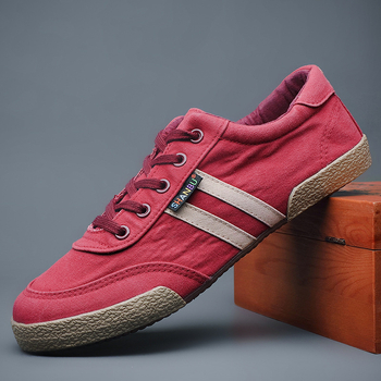 Muške platnene tenisice za svakodnevno nošenje, casual, s vezanjem, zaobljeni vrh, ravna potplat