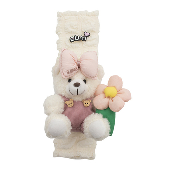 Auto turvavöö õla padja – karikatüürne plüüškaru, polüester, ilma logota