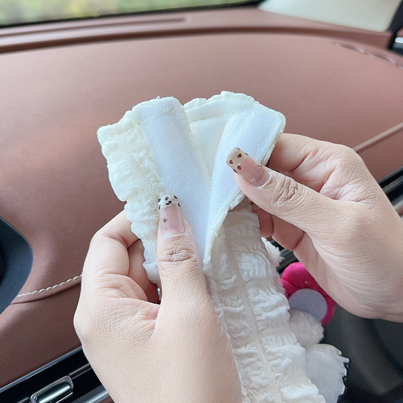 Auto turvavöö õla padja – karikatüürne plüüškaru, polüester, ilma logota