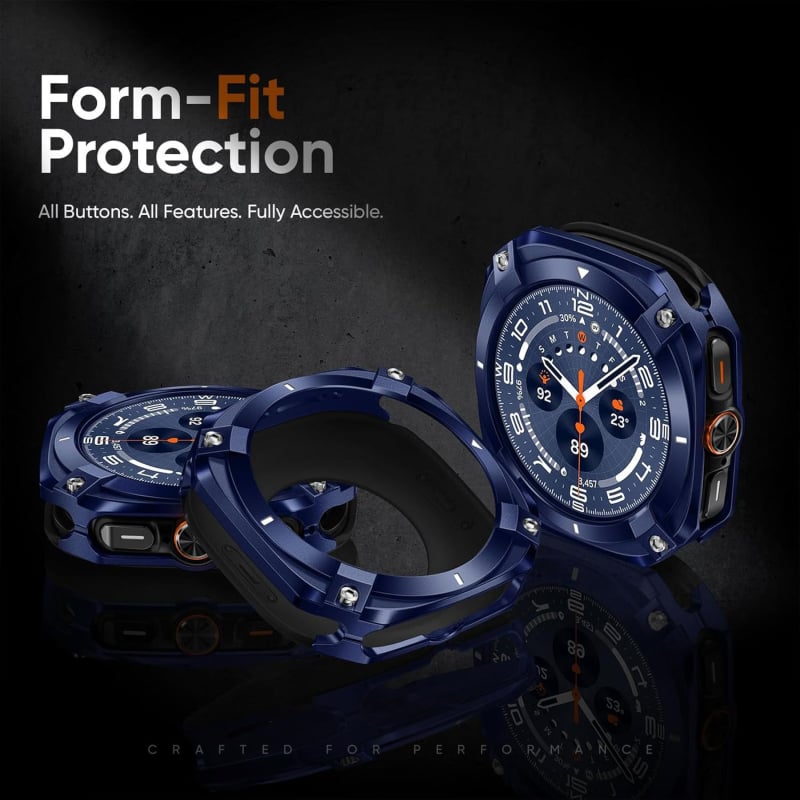 Samsung кейс за часовник — цинкова сплав + поликарбонат, съвместим със Samsung, тегло 17,5 g, марка Shadow Photography, пускане на пазара през 2025 г.