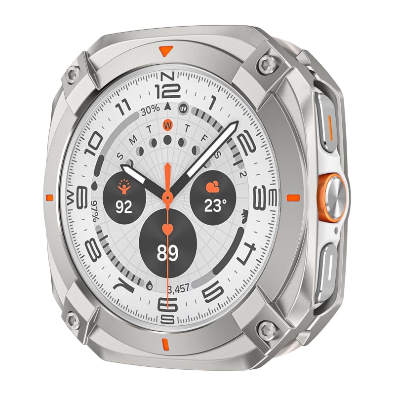 Samsung кейс за часовник — цинкова сплав + поликарбонат, съвместим със Samsung, тегло 17,5 g, марка Shadow Photography, пускане на пазара през 2025 г.