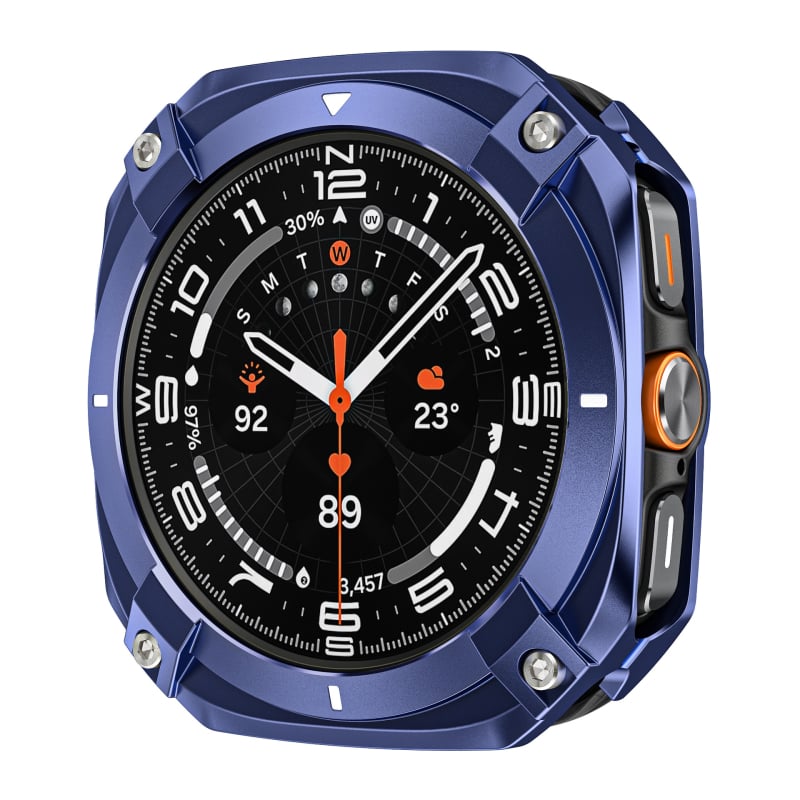 Samsung кейс за часовник — цинкова сплав + поликарбонат, съвместим със Samsung, тегло 17,5 g, марка Shadow Photography, пускане на пазара през 2025 г.