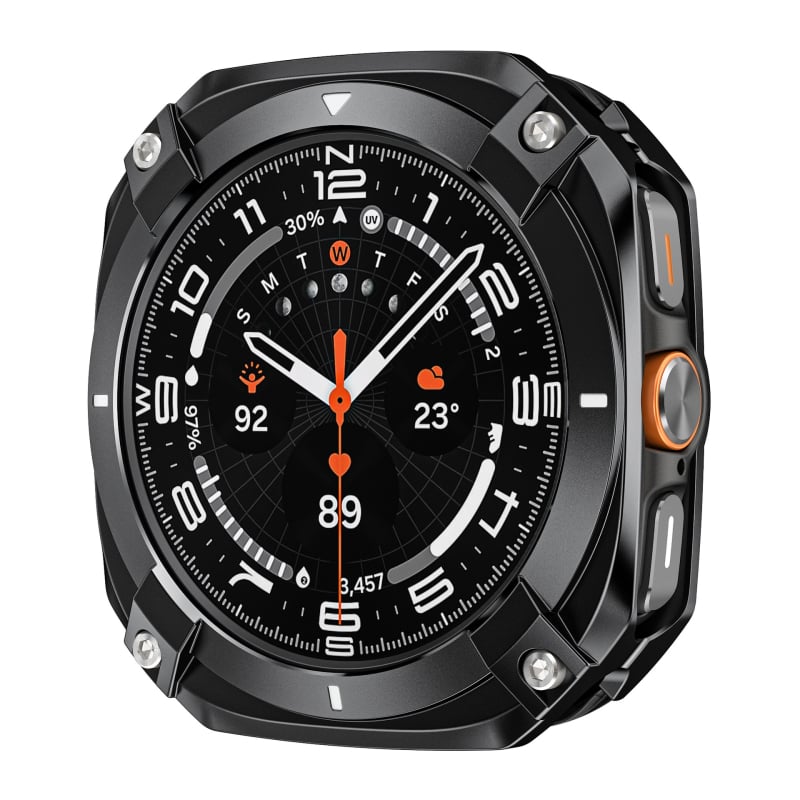 Samsung кейс за часовник — цинкова сплав + поликарбонат, съвместим със Samsung, тегло 17,5 g, марка Shadow Photography, пускане на пазара през 2025 г.