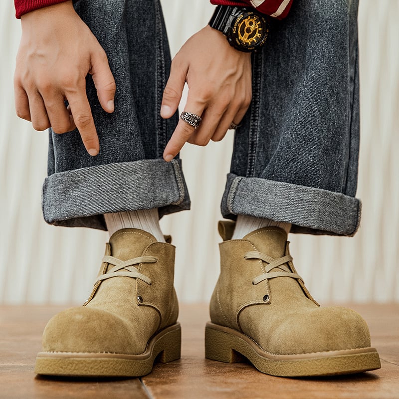 Мъжки ботуши Мартин | горна част: естествена кожа, вътрешност: естествена кожа, подметка: гума, нос: закръглен, нисък ток: 1-3 см