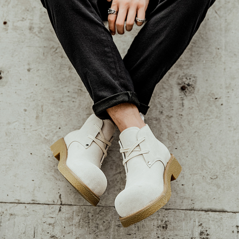 Мъжки ботуши Мартин | горна част: естествена кожа, вътрешност: естествена кожа, подметка: гума, нос: закръглен, нисък ток: 1-3 см