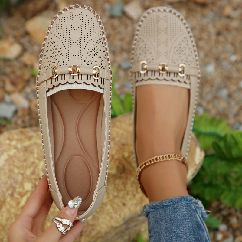 Ženske slip-on loaferice s mašnicom, okrugli vrh, PU gornji dio, gumeni đon