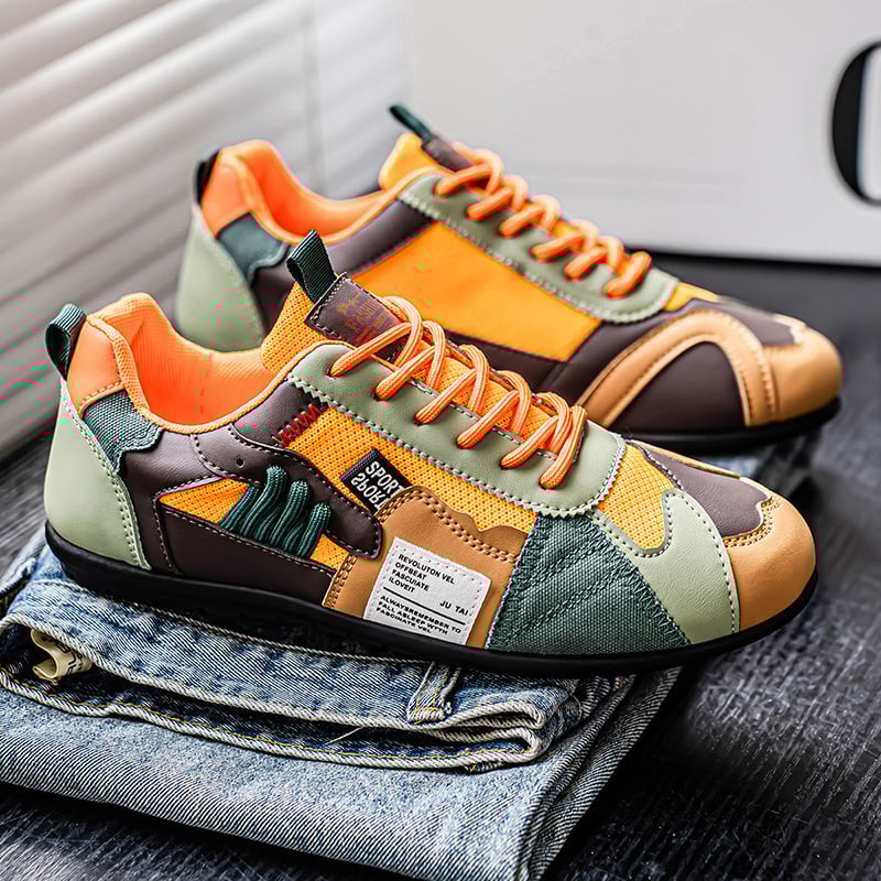 Meeste hingavad võrgust tossud, madala ülaosaga, värvilise ploki disain, EVA tald