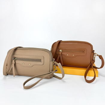 Ženska crossbody clutch torba, minimalistički stil, PU materijal, zatvarač, unutarnja džep sa zatvaračem (PU • zatvarač • unutarnji džep sa zatvaračem • crossbody • minimalistički)