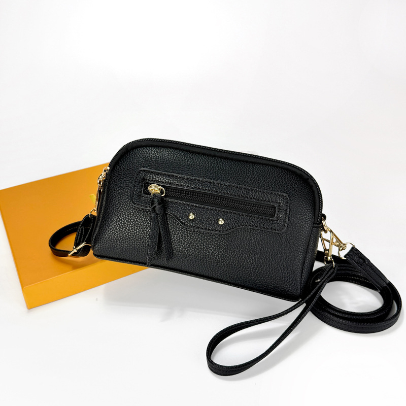Ženska crossbody clutch torba, minimalistički stil, PU materijal, zatvarač, unutarnja džep sa zatvaračem (PU • zatvarač • unutarnji džep sa zatvaračem • crossbody • minimalistički)