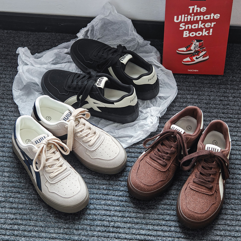 Ανδρικά πάνινα παπούτσια σε Κορεατικό στυλ, ελαφριά, χαμηλό ύψος, σόλα από καουτσούκ, επάνω μέρος από συνθετικό κασμίρι.